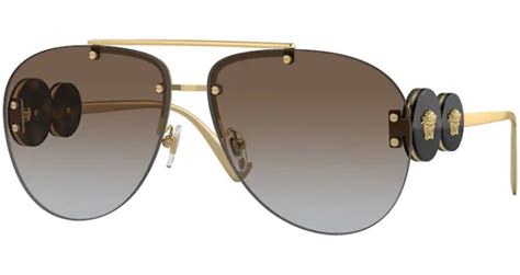 Shop Versace VE2250 Pilot 63MM Sunglasses .